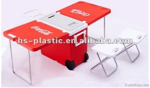 Plastic cooler box