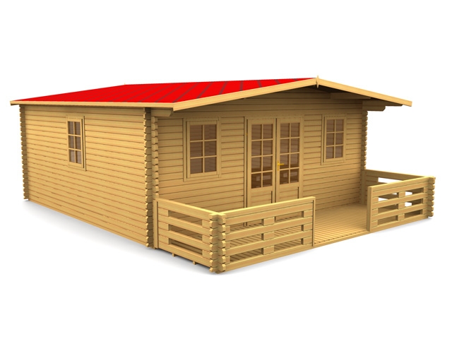 Log cabins - 45 mm, 5x5 meters