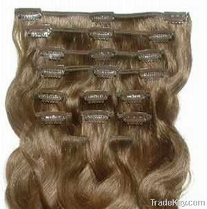 Hot sell premium quality clips in hair extensions