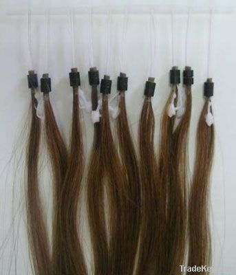 Micro ring loop hair extensions