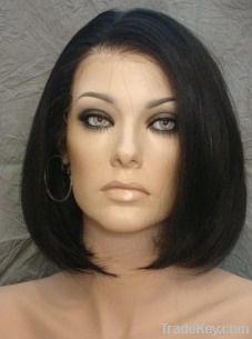 100% virgin Indian hair front lace wig