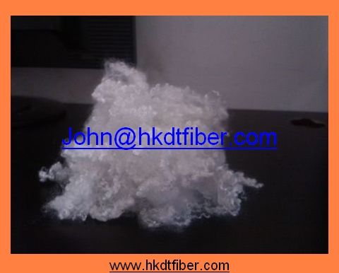 7Dx64MM HCS Polyester Staple Fiber For Filling USE, Hollow Conjugated Siliconized Raw White