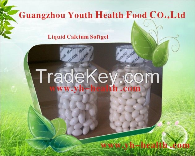 Private Label OEM Liquid Calcium and Magnesium VD3 Softgel Capsule