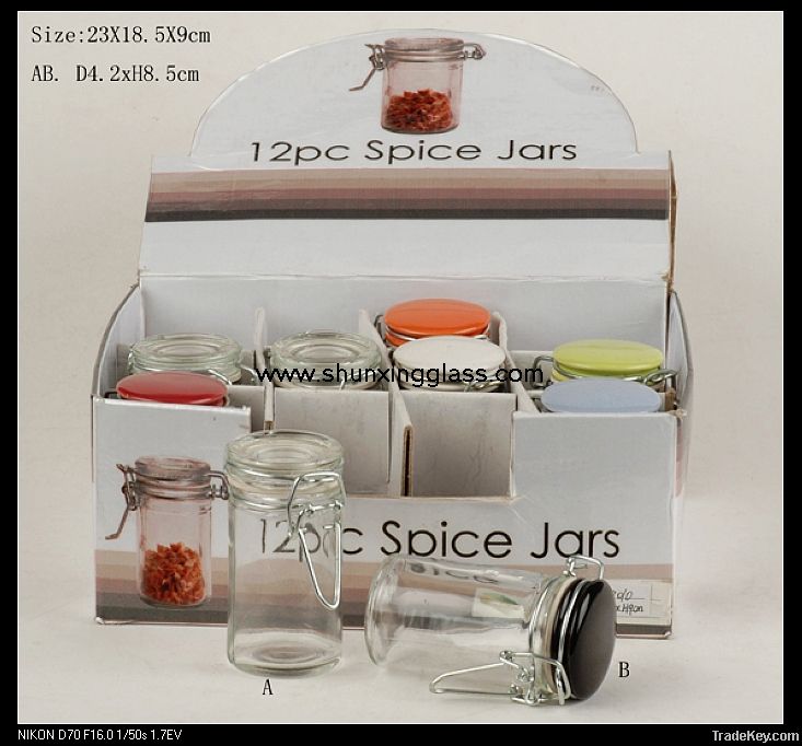 glass spice jar