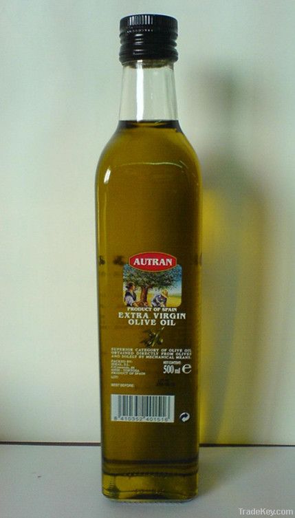 glass olive oil bottle