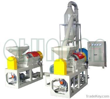 Rubber powder grinder