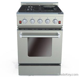 24 Inches Gas Oven with Electric Ceramic Furnaces