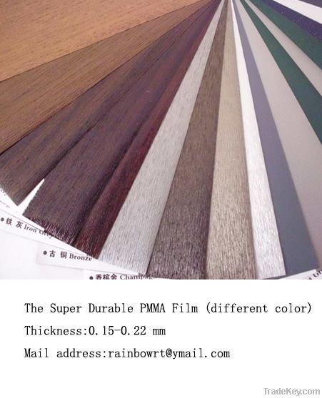 Super durable PMMA film