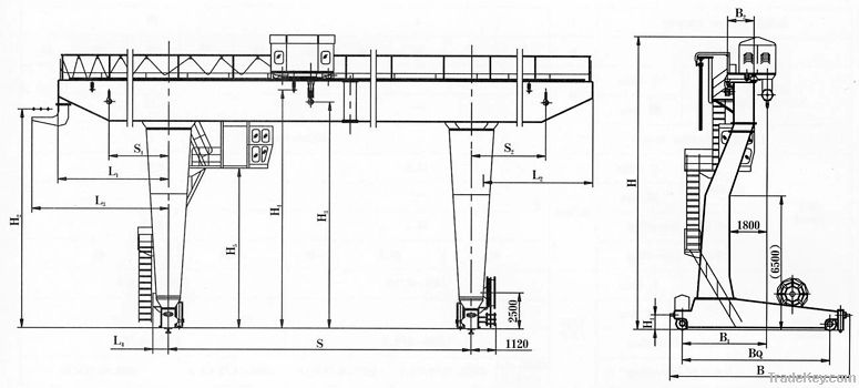 L Type Single Girder Gantry Crane