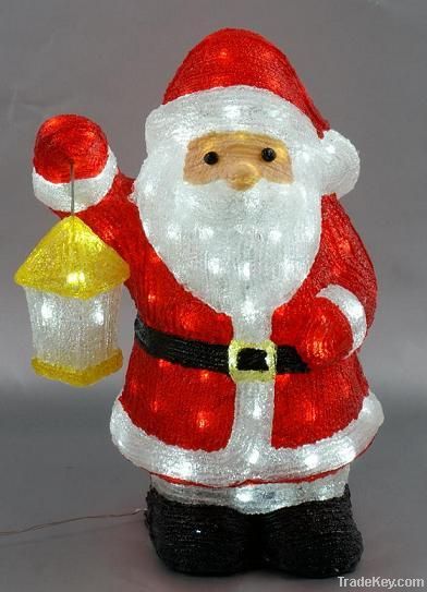LED Acrylic Santa Claus