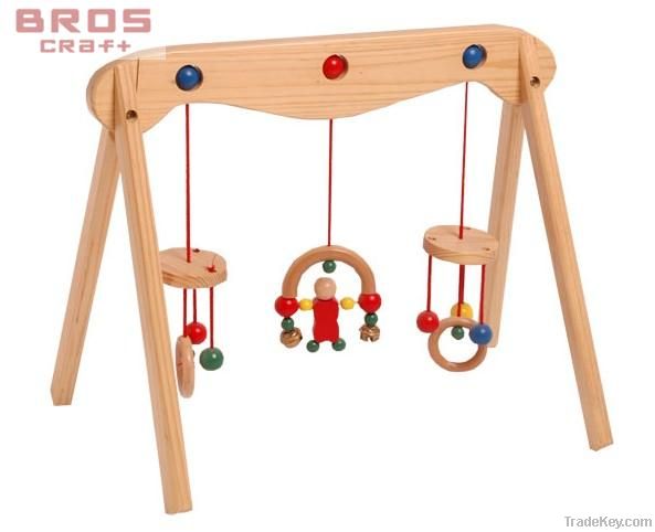 Wooden baby gym