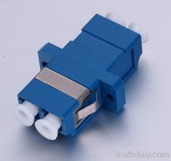 LC duplex fiber optic adapter