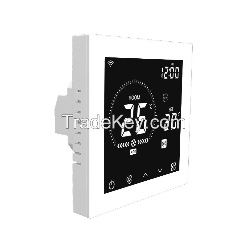 FCU thermostat DC24V with heating and cooling fan speed control WIFI remote smart controller