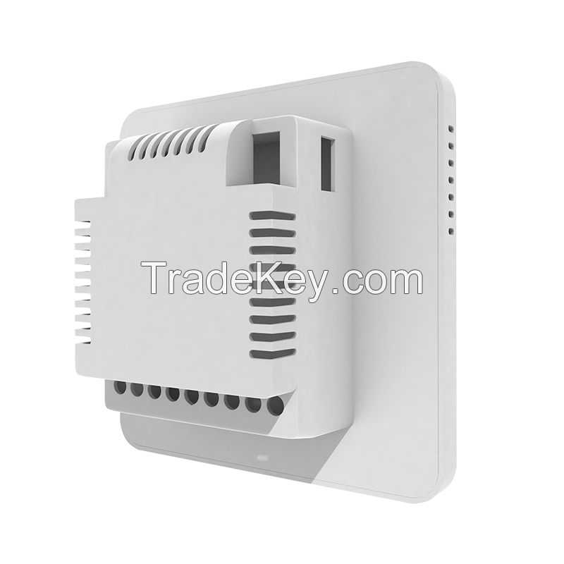 Smart thermostat with heating and cooling temperature control fan coil unit thermostat