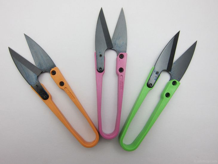 Hot!!! Plastics Handle Sewing Thread Cutter Scissors