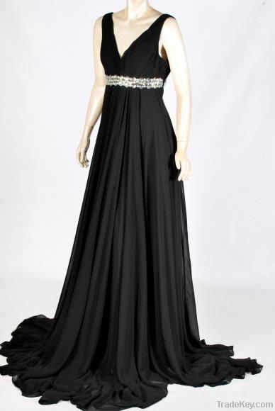 black gown