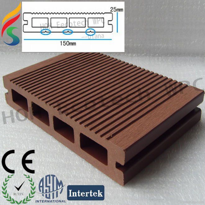 Recyclable sanding WPC wood plastic composite decking floor