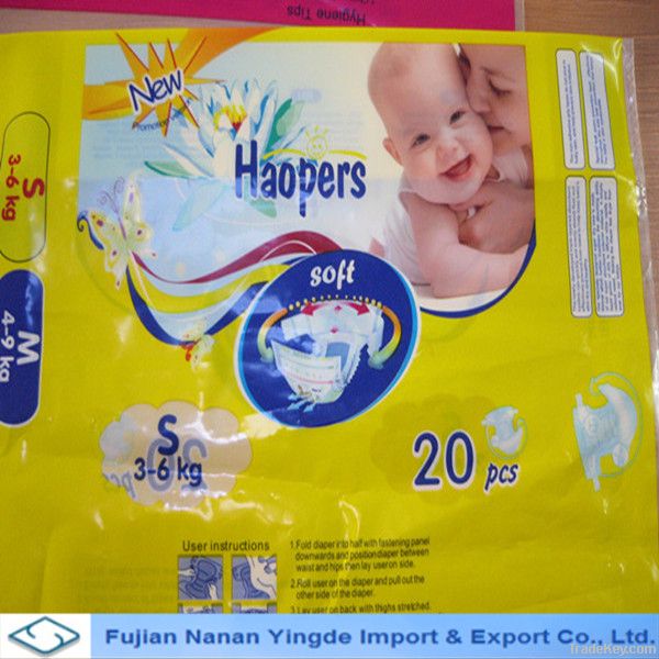 Hot sale disposable baby diapers