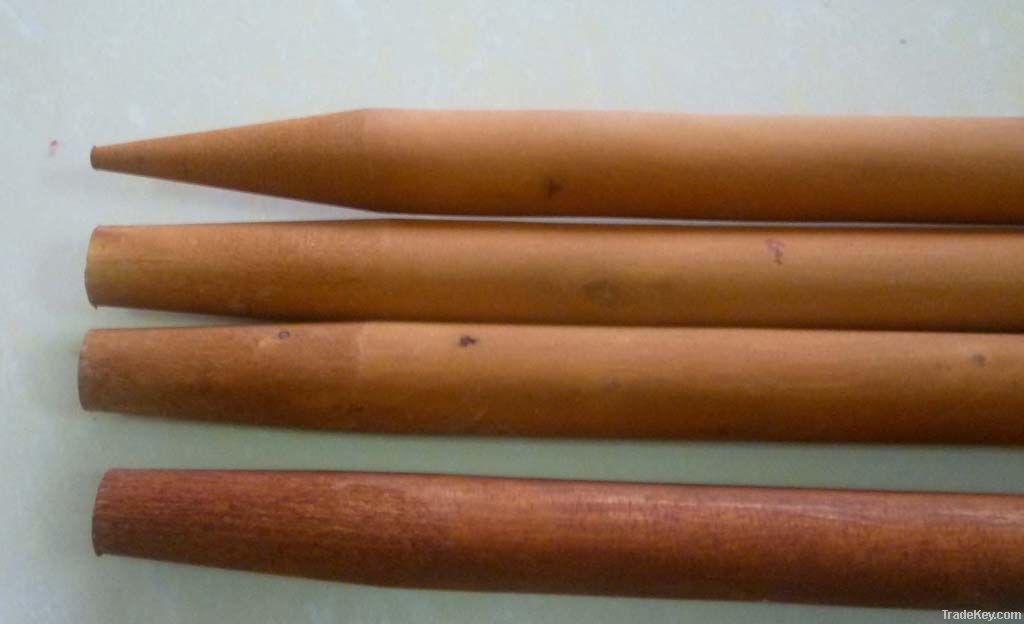 Vanished wooden broom handle