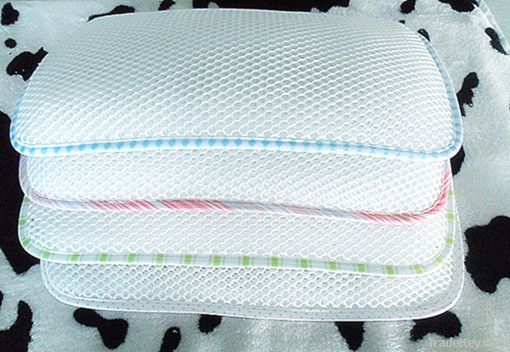 100% polyester breathable 3D mesh baby pillow, healthy care kids pillow
