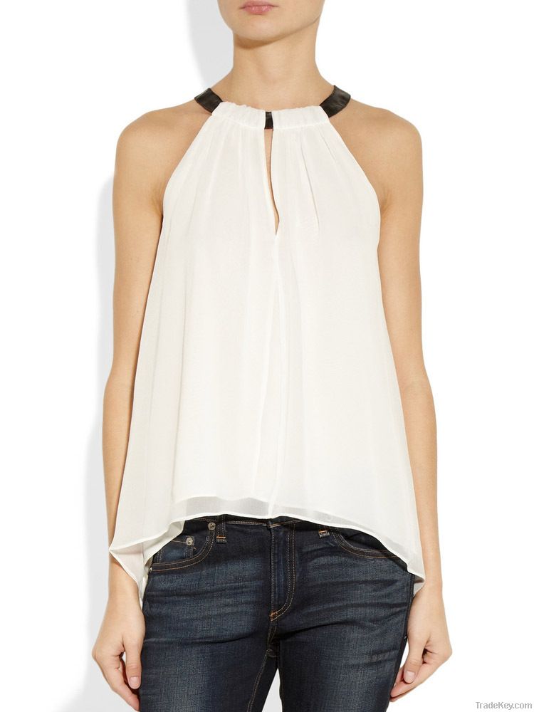 high-end chiffon vest top, T shirt, women wear