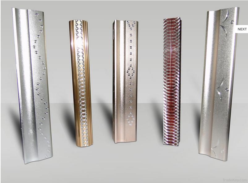 Ethed Carved Engraved Coined Aluminum Profiles Sections Decoration