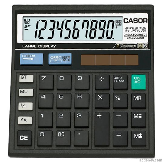 Solar  Calculator CT-500 With 112 Steps Check & Correct Function