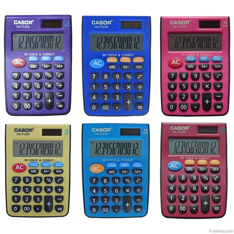 Colorful Promotional Gift Calculator CA-712VS