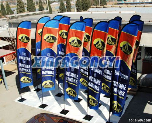 feather flag, wind flag, banner, advertising flag