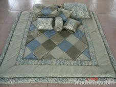 100% polyester patchwork bedspread set