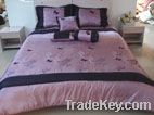 100% patchwork polyester bedspread set