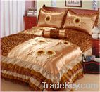 100%patchwork polyester bedspread set