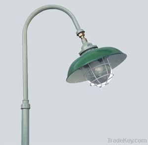 platform upright-pole type flame-proof explosion-proof lamp