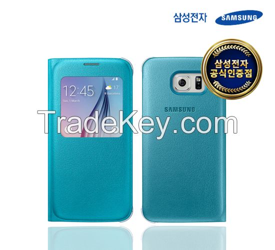 SAMSUNG Galaxy S6 S-View Flip Cover (PU)