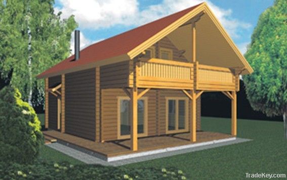 prefabricated log cabin