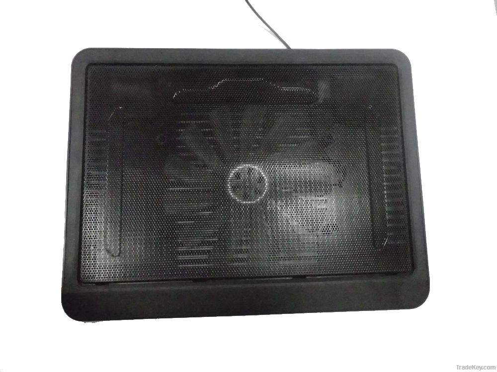 S18 notebook cooler pad/laptop cooler pad with one big fan