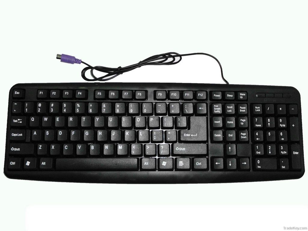 waterproof wired standard keyboard 107 keys