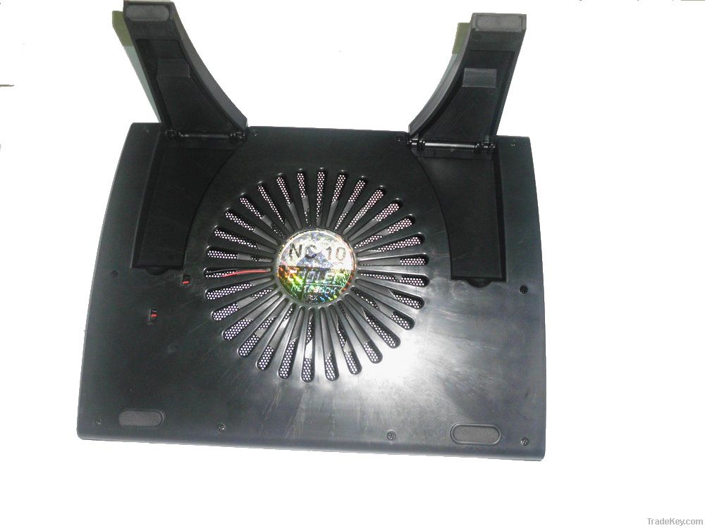 K15 notebook cooler pad/laptop cooler pad with one big fan