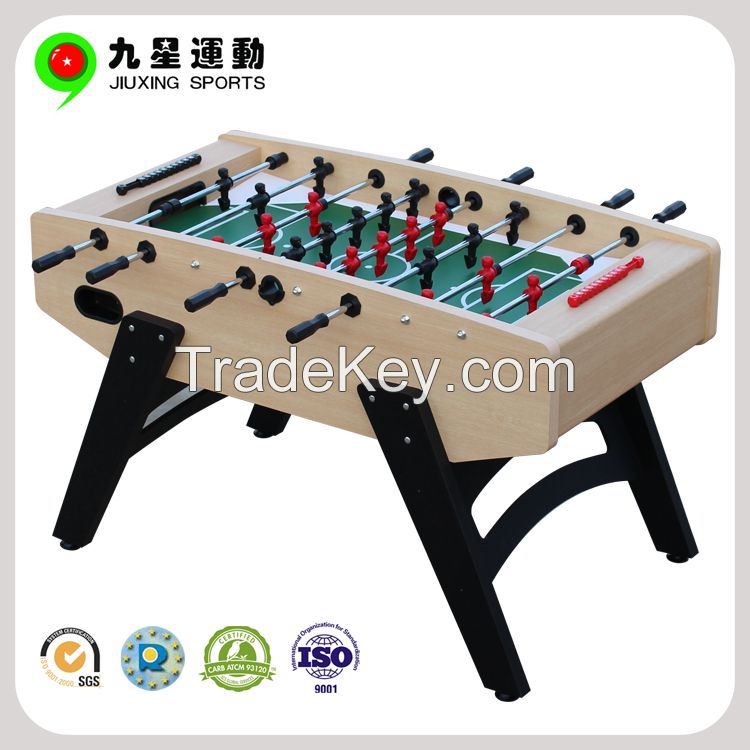 High quality telescopic rods soccer table, superior foosball table , professional football table using CARB certified MDF