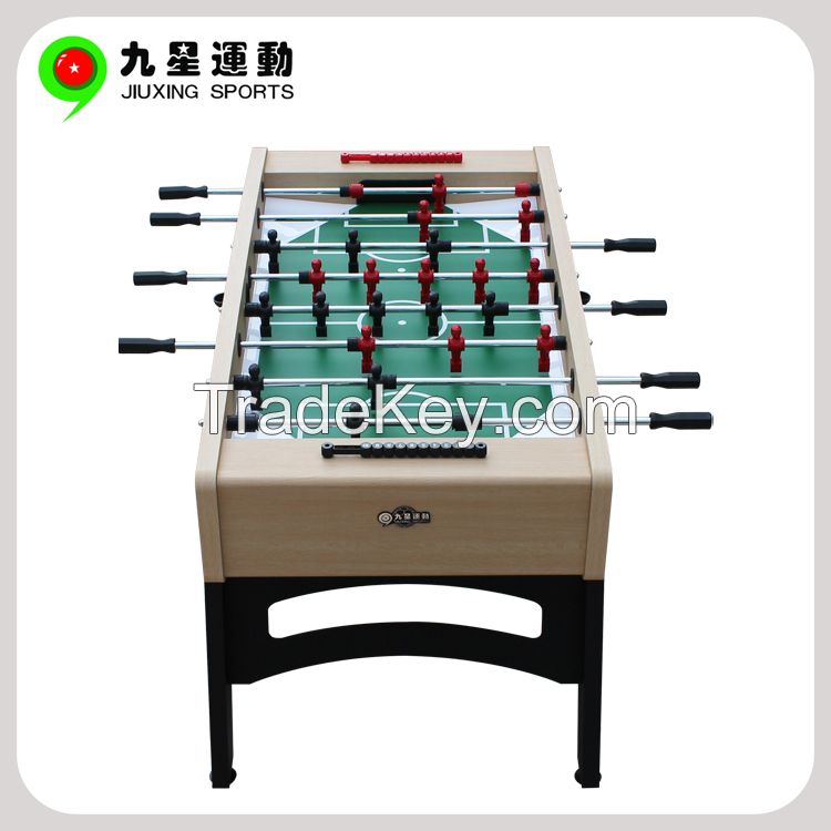 High quality telescopic rods soccer table, superior foosball table , professional football table using CARB certified MDF