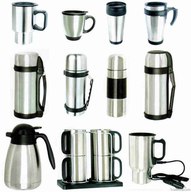 stainless steel thermo bottle, vacuum flask.