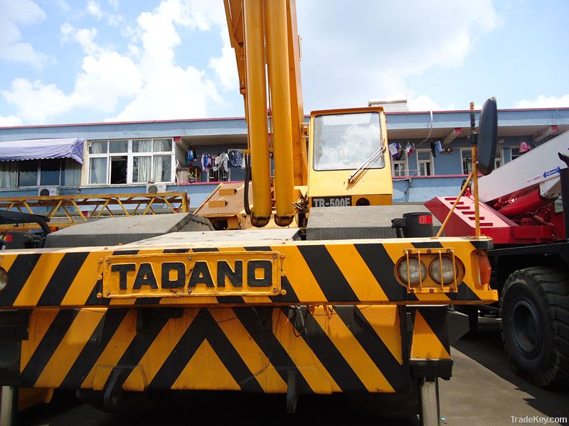 used tadano 50t rough terrain crane