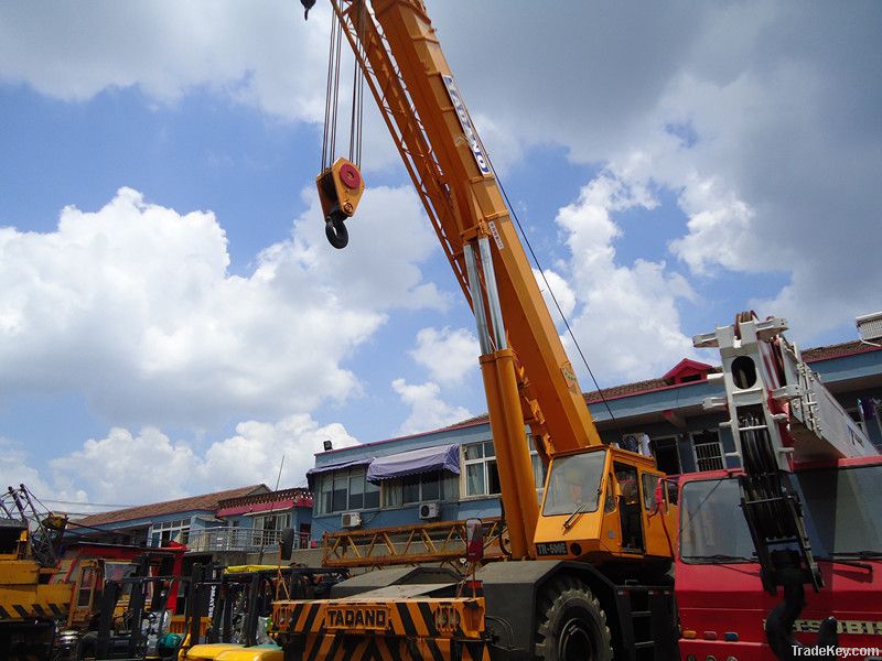 used tadano 50t rough terrain crane