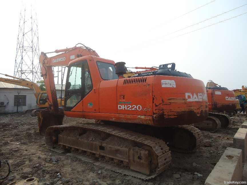 Used Crawler Excavator Daewoo Dh220 secondhand excavator