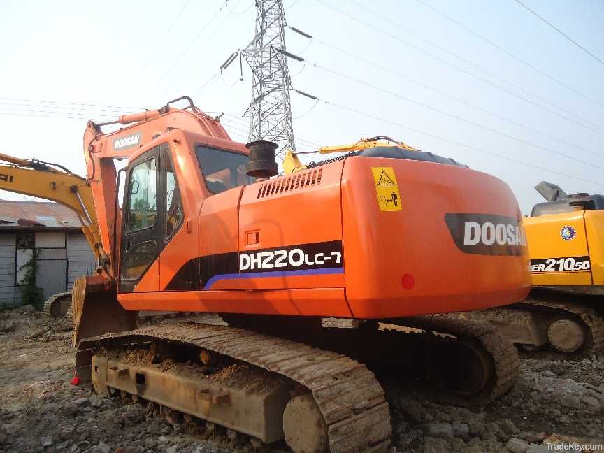 Used Crawler Excavator Daewoo Dh220 secondhand excavator