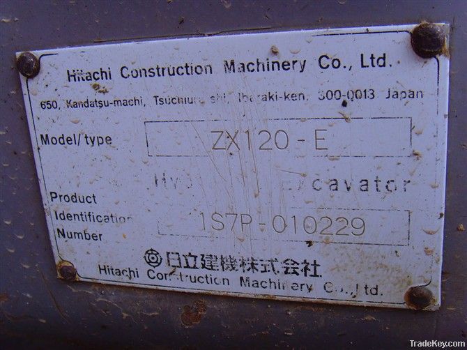 Used Hitachi ZX120 Track Excavator