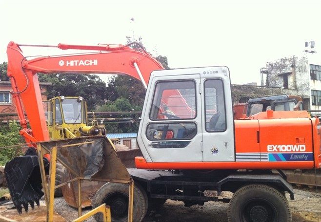 Used Wheel Excavator Hitachi EX100WD