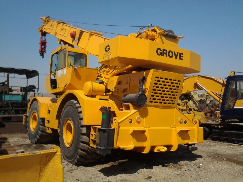 used Grove 50ton Rough Crane RT750
