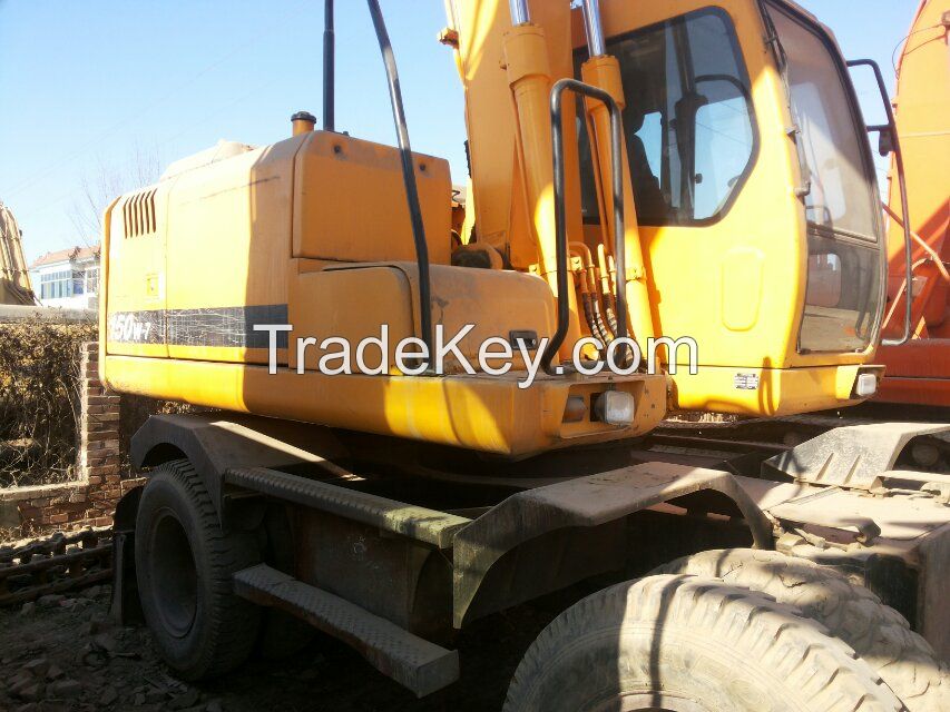 Used Wheel Excavator HYUNDAI R150W-7