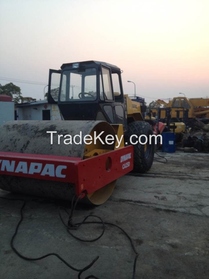 Used Road Roller Dynapac/Used Compactor CA25D for exporting 